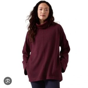 Athleta Cozy Karma Funnel Neck Sweatshirt